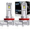 XELORD LED H11 Lampadine Auto,6500K Luce Bianca Brillante 55W 14000LM,1:1 Design Plug-n-Play,Sostituzione dei Alogena,Pack of 2