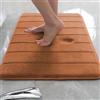 Rr tianshi Tappetino da bagno antiscivolo, extra morbido, assorbente, ad asciugatura rapida, in memory foam, 30 x 50 cm, arancione
