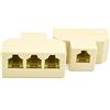 AsteriskVoIP 3 splitter RJ11 6P4C 1to3 femmina, splitter telefonico a tre vie, convertitore presa jack RJ11