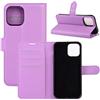 BOCTECH Cover per Apple iPhone 12/12 Pro, Custodia a Libro Portafoglio in Pelle PU e Silione Morbido con Porta Carte, Magnetica e Supporto Flip Case Antiurto per Apple iPhone 12, Viola