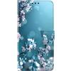 Tivenfezk Nadoli Custodia PU Pelle per Samsung Galaxy A52 4G/5G/A52S,Carino Colorato Dipinto Blu Prugna Fiore Porta Carte Magnetico Portafoglio Protettiva Cover