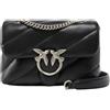 Pinko Mini Love Bag Puff borsa in nappa con trapuntatura obliqua