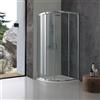 ZIK Box Doccia Semicircolare 80X80 Cristallo Trasparente | Genova