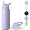 VINSUN Borraccia Termica 750ml - Bottiglia Termica in Acciaio Inox con Cannuccia - Senza Perdite, Senza BPA, Riutilizzabile - Bottiglia Acqua per Sport, Scuola, Palestra