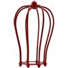 DC VOLTAGE Paralumi a gabbia metallica in stile aperto, in metallo, facili da montare, per lampade a sospensione da soffitto, lampade da parete (rosso)