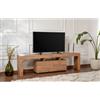 LBSIGN Mobile Porta TV Da Terra 180 Cm A 2 Ante Effetto Legno Dab