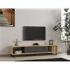 LBSIGN Mobile Porta TV Da Terra 160 Cm Con Anta Frontale Rovere E Antracite Zeffiro