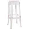 Kartell - Sgabello alto impilabile Ghost - Trasparente - policarbonato - Designer Philippe Starck