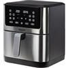Jocca - Friggitrice ad Aria 8L| Airfryer Ampia Capacità| Friggitrice Senza Olio 8 Litri| Display LED Tattile |Cottura Sana | Forno ad Aria| Timer| Temperatura Regolabile|1800W |Argento