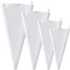 Faderr 4 sacchetti da pasticcere professionali, 45/40/35/25 cm, sacchetti da pasticceria, in cotone, riutilizzabili, per torte, torte, decorazioni per cupcake (bianco)