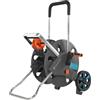 GARDENA CleverRoll L Easy: Carrello avvolgitubo, capacità fino 100 m, comoda conduzione del tubo, robusto telaio metallico, nipplo antigoccia (18520-20)