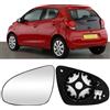 TTCR-II Compatibile con Vetro Specchio Citroen C1/Peugeot 108/Toyota Aygo AB40 Piastra Vetro Specchio Retrovisore Riscaldato 2014 2015 2016 2017 2018 2019 2020, Piastra Dello Specchietto-Sinistro