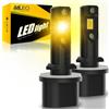 AILEO Lampadine 880 LED 3000K color ambra giallo, lampadine LED per fari antinebbia 880 per auto,12000LM per fari antinebbia, dotate di 8 chip CSP, plug and play, confezione da 2 pezzi.