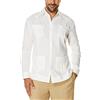 Cubavera Camicia Guayabera abbottonata a Maniche Lunghe con nervature a Quattro Tasche Button-Down, Bianco Brillante, XXL Uomo