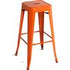 Kit Closet 5020519011 - Sgabello alto, metallo, colore arancione