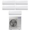 Samsung Climatizzatore Condizionatore Samsung Penta Split Inverter serie WINDFREE AVANT S2 7+7+12+12+12 con AJ100TXJ5KG R-32 Wi-Fi Integrato 7000+7000+12000+12000+12000