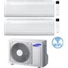 Samsung Climatizzatore Condizionatore Samsung Windfree Avant S2 R32 Wifi Dual Split Inverter 12000 + 12000 BTU con U.E. AJ050TXJ2KG/EU NOVITÁ 2025 Classe A+++/A++