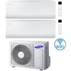 Samsung Climatizzatore Condizionatore Samsung CEBU S2 R32 Wifi Dual Split Inverter 9000 + 12000 BTU con U.E. AJ040TXJ2KG/EU NOVITÁ 2025 Classe A+++/A++
