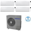 Samsung Climatizzatore Condizionatore Samsung Windfree Avant S2 R32 Wifi Quadri Split Inverter 7000 + 7000 + 7000 + 7000 BTU con U.E. AJ080TXJ4KG/EU NOVITÁ Classe A++/A+ NOVITA' 2025