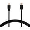 Amazon Basics Cavo di ricarica rapida da USB-C a USB-C 2.0, velocità 480 Mbps, certificato USB-IF, per Apple iPhone 16/15, iPad, Samsung Galaxy, tablet, laptop, 1.83 m, nero