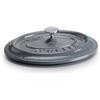 Pentole Agnelli COGHSOL12912Y Linea Ghisa Slowcook Coperchio Ovale, 12 x 9 cm, Grigio