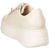 Le Serpentini Sneaker in pelle stringate con gioiello