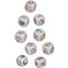 goki 56307 - Cubo di storia in legno in scatola di latta per narrativa creativa e promozione dello sviluppo linguistico, story cubes, infinite possibilità di gioco per bambini, set da 9 pezzi, dai 6