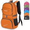 Bekahizar Zaino leggero 35 l, pieghevole, impermeabile e ripiegabile, per escursioni, unisex, uomini, donne, bambini, outdoor, campeggio, escursioni, ciclismo, Colore: arancione., 35 litri