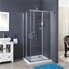 Siro Box doccia scorrevole ad angolo 80x100 cm cromo/trasparente
