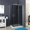 Siro Box doccia scorrevole ad angolo 80x100 cm cromo/trasparente grigio