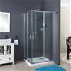 Siro Box doccia scorrevole ad angolo 80x100 cm cromo/stampato