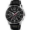 Casio Orologio Multi-quadrante al Quarzo Uomo con Cinturino in Pelle MTP-1374PL-1AVEF