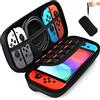 iVoler Custodia Compatibile con Nintendo Switch/Nintendo Switch OLED, Portatile Protettiva Case Rigido da Viaggio per Nintendo Switch Console Accessori - Nero