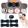 Blarie Massaggiatore Collo, Spalle, Schiena, Cervicale e Muscoli - Pack +4 Cuscinetti per Alleviare la Pressione in Tutto il Corpo - Mini Massaggiatore Elettrico Portatile