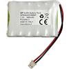 GP Pacco batteria Ni-Mh 7,2V 800mA ricaricabile per Meta System THS501 Home Alarm