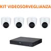 Dahua Kit videosorveglianza HDD 1Tb + 4 Telecamera Dome 5Mp - XVR5108HS-4KL-I3
