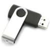 Mediarange Pen drive 8Gb Mediarange Flexi-Drive 2.0 girevole in metallo Nero/Argento [MR908NTRL]