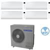 Samsung Climatizzatore Condizionatore Samsung CEBU S2 R32 Wifi Quadri Split Inverter 7000 + 7000 + 12000 + 12000 BTU con U.E. AJ080TXJ4KG/EU NOVITÁ 2025 Classe A++/A+