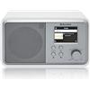 Roadstar IR-390D+BT/WH Radio Internet Wi-Fi e Digitale DAB/DAB+/ FM, Bluetooth, Caricatore USB, Telecomando, Connessione per Cuffie, Doppia Sveglia, Bianco