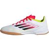 adidas F50 League Football Boots Indoor Kids, Scarpe da Calcio, Cloud White/Core Black/Solar Yellow, 21 EU