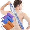 TENQUAN 3 pezzi di spugna esfoliante africana spugna da bagno esfoliante corpo scrubber doccia pelle più liscia per uomini donne pulito e chiaro esfoliante quotidiano lavaggio (Viola Blu Caffè)