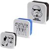 Puckator Set di 3 Contenitori per Alimenti, Scatole Porta Pranzo, Merenda - Piccolo, Medio e Grande - The Original Stormtrooper - Licenza Ufficiale