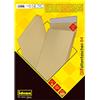 Idena 12154 - Borsa pieghevole B4 con chiusura adesiva, fondo di 4 cm, 25 pezzi, colore: Marrone