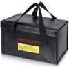 YUNIQUE GREEN-CLEAN-POWER - Borsa Ignifuga Lipo per Batterie | Resistente al Fuoco, Sicura per DJI Tello, BD-1, Helifar | Ideale per Drone Radiofly, Nero, Plastica | Dimensione Cm 26 x 13 x15
