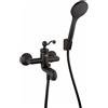 JACUZZI RUBINETTERIA Rubinetto per vasca getto laminare cristallino Lingaa per muro nero JACUZZI RUBINETTERIA