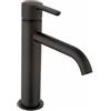 JACUZZI RUBINETTERIA Rubinetto per lavabo a canna media getto laminare cristallino Baleno nero spazzolato opaco JACUZZI RUBINETTERIA