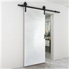 Leroy Merlin Porta scorrevole Milk in mdf bianco, L 92.5 x H 211.5 cm, con binario Rodeo Reversibile