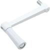 DOJA Barcelona | Manovella per Tapparella | Manovella per Argano delle Tapparelle | Bianco | 125mm | Maniglia per Tapparella | Avvolgitore Tapparelle | Per Verricello Manuale Cinghia, Maniglia Argano