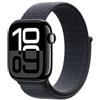 APPLE Watch Series 10 GPS, Cassa 46 mm in alluminio Jet Black con Sport Loop inchiostro - MWWR3QL/A