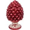 CERAMICHE CALTAGIRONE Pigna Ceramica cm 32 Siciliana Caltagirone Bordeux Base Decorata